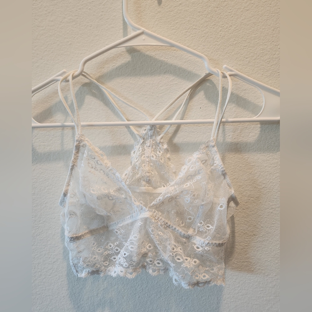 Gap Body White Lace Bralette